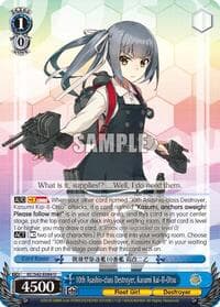 10th Asashio-class Destroyer, Kasumi Kai-II-Otsu - KanColle: Arrival! Reinforcement Fleets from Europe! - Weiss Schwarz card