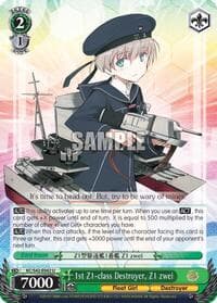 1st Z1-class Destroyer, Z1 zwei - KanColle: Arrival! Reinforcement Fleets from Europe! - Weiss Schwarz card