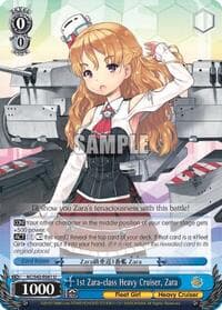 1st Zara-class Heavy Cruiser, Zara - KanColle: Arrival! Reinforcement Fleets from Europe! - Weiss Schwarz card