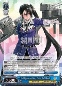 2nd Myoko-class Heavy Cruiser, Nachi Kai-II - KanColle: Arrival! Reinforcement Fleets from Europe! - Weiss Schwarz card