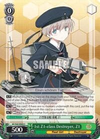 1st Z1-class Destroyer, Z1 - KanColle: Arrival! Reinforcement Fleets from Europe! - Weiss Schwarz card