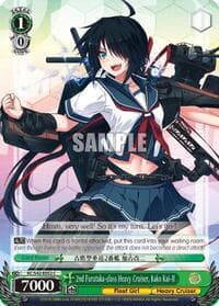2nd Furutaka-class Heavy Cruiser, Kako Kai-II - KanColle: Arrival! Reinforcement Fleets from Europe! - Weiss Schwarz card