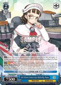 4th Vittorio Veneto-class Battleship, Roma - KanColle: Arrival! Reinforcement Fleets from Europe! - Weiss Schwarz card