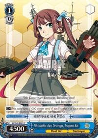 5th Asashio-class Destroyer, Asagumo Kai - KanColle: Arrival! Reinforcement Fleets from Europe! - Weiss Schwarz card