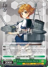 7th Ayanami-class Destroyer, Oboro Kai - KanColle: Arrival! Reinforcement Fleets from Europe! - Weiss Schwarz card