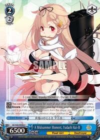 A Midsummer Moment, Yudachi Kai-II - KanColle: Arrival! Reinforcement Fleets from Europe! - Weiss Schwarz card