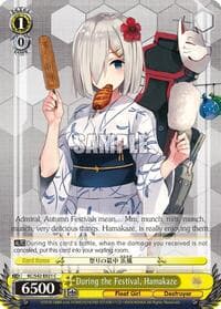 During the Festival, Hamakaze - KanColle: Arrival! Reinforcement Fleets from Europe! - Weiss Schwarz card