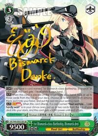 1st Bismarck-class Battleship, Bismarck drei (SP) - KanColle: Arrival! Reinforcement Fleets from Europe! - Weiss Schwarz card