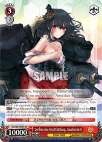 2nd Fuso-class Aircraft Battleship, Yamashiro Kai-II (SR) - KanColle: Arrival! Reinforcement Fleets from Europe! - Weiss Schwarz card