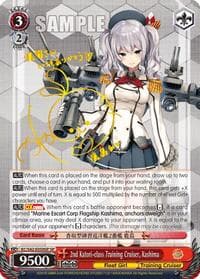 2nd Katori-class Training Cruiser, Kashima (SP) - KanColle: Arrival! Reinforcement Fleets from Europe! - Weiss Schwarz card