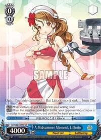A Midsummer Moment, Littorio (SR) - KanColle: Arrival! Reinforcement Fleets from Europe! - Weiss Schwarz card