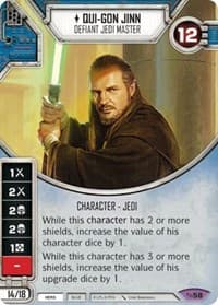 Qui-Gon Jinn - Defiant Jedi Master - Across the Galaxy - Star Wars: Destiny card