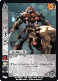 Bloodlust - Capcom Casual League Kit - UniVersus card