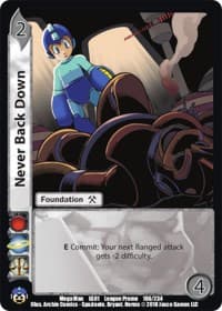 Never Back Down - Capcom Casual League Kit - UniVersus card