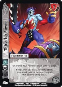 Thirst for Power - Capcom Casual League Kit - UniVersus card