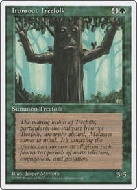 Ironroot Treefolk - Fourth Edition - Magic: The Gathering card
