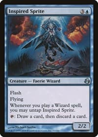 Inspired Sprite - Morningtide - Magic: The Gathering card