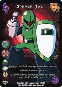 Sniper Joe* - Capcom Casual League Kit - UniVersus card