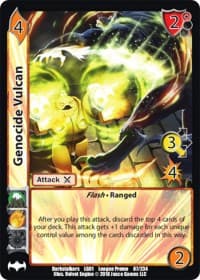 Genocide Vulcan - Capcom Casual League Kit - UniVersus card