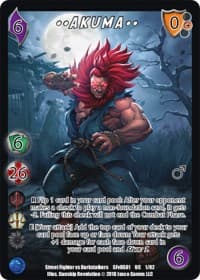 Akuma** - Street Fighter vs. Darkstalkers - UniVersus card