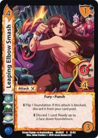 Leaping Elbow Smash - Street Fighter vs. Darkstalkers - UniVersus card