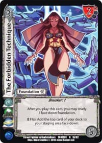 The Forbidden Technique - Street Fighter vs. Darkstalkers - UniVersus card