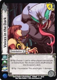 Voices in the Dark - Street Fighter vs. Darkstalkers - UniVersus card