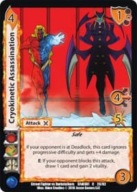 Cryokinetic Assassination - Street Fighter vs. Darkstalkers - UniVersus card