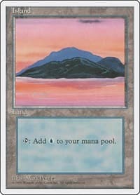 Island (C) - Fourth Edition - Magic: The Gathering card