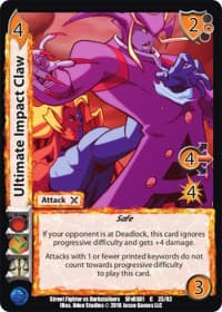Ultimate Impact Claw - Street Fighter vs. Darkstalkers - UniVersus card