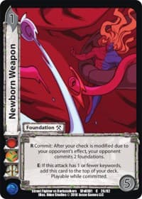 Newborn Weapon - Street Fighter vs. Darkstalkers - UniVersus card
