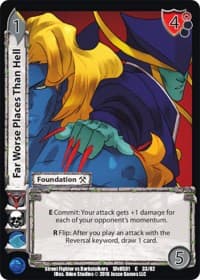 Far Worse Places Than Hell - Street Fighter vs. Darkstalkers - UniVersus card