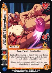 VIOLENT Shoryuken - Street Fighter vs. Darkstalkers - UniVersus card