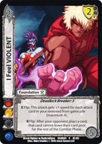 I Feel VIOLENT - Street Fighter vs. Darkstalkers - UniVersus card
