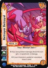 Betrayer Betrayal - Street Fighter vs. Darkstalkers - UniVersus card