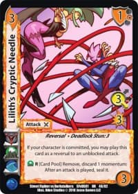 Lilith's Cryptic Needle - Street Fighter vs. Darkstalkers - UniVersus card
