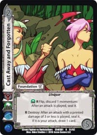 Cast Away and Forgotten - Street Fighter vs. Darkstalkers - UniVersus card