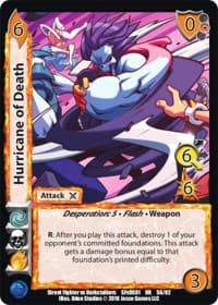 Hurricane of Death - Street Fighter vs. Darkstalkers - UniVersus card