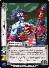 Showtime - Street Fighter vs. Darkstalkers - UniVersus card