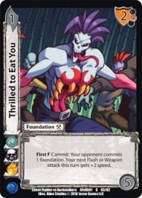 Thrilled to Eat You - Street Fighter vs. Darkstalkers - UniVersus card