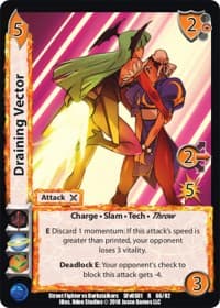 Draining Vector - Street Fighter vs. Darkstalkers - UniVersus card