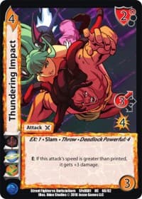 Thundering Impact - Street Fighter vs. Darkstalkers - UniVersus card