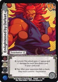 Enlightened by Defeat - Street Fighter vs. Darkstalkers - UniVersus card