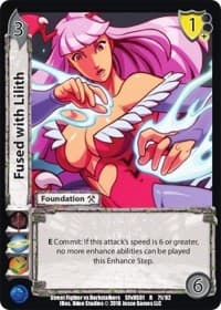 Fused with Lilith - Street Fighter vs. Darkstalkers - UniVersus card