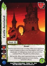 Castle Aensland - Street Fighter vs. Darkstalkers - UniVersus card