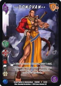 Donovan** - Street Fighter vs. Darkstalkers - UniVersus card