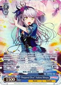 "Prepared Diva" Yukina Minato (Alternate Art Promo) - BanG Dream! Girls Band Party! - Weiss Schwarz card