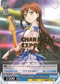 "Twenty Rabbits" Tae Hanazono - BanG Dream! Girls Band Party! - Weiss Schwarz card
