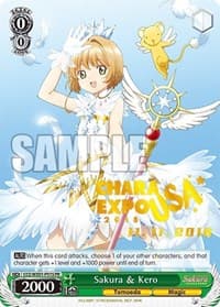 Sakura & Kero (CharaExpo 2018) - Cardcaptor Sakura: Clear Card - Weiss Schwarz card