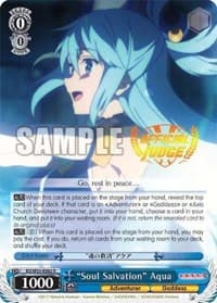 "Soul Salvation" Aqua (Judge Promo) - Bushiroad Event Cards - Weiss Schwarz card